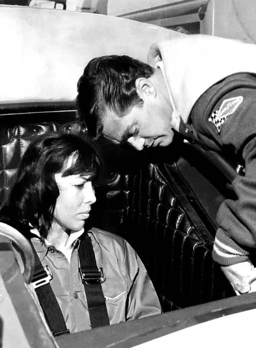 Framed Print : Craig Breedlove straps Lee Breedlove into the jet-powered Spirit of America land speed racer, 1966. Courtesy: CSU Archives / Everett Collection Framed Print : Craig Breedlove straps Lee Breedlove into the jet-powered Spirit of America land speed racer, 1966. Courtesy: CSU Archives / Everett Collection
