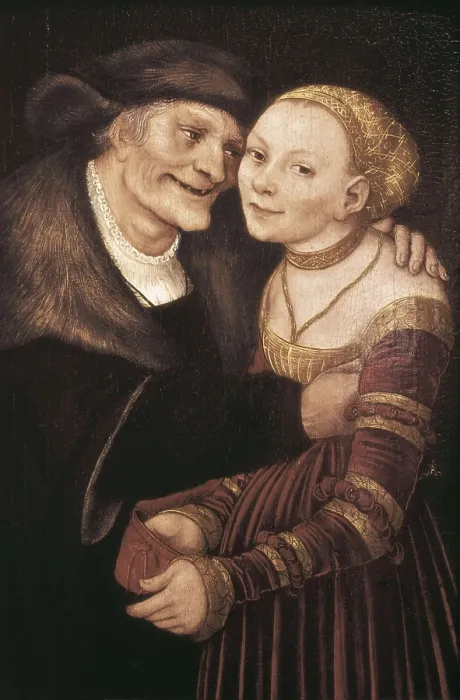 Framed Print : Cranach, Lucas, 'the Elder' (1472-1553). Unequal Couple of Lovers. 1517. German school. Renaissance art. Oil on wood. SPAIN. Barcelona. National Art Museum of Catalonia Framed Print : Cranach, Lucas, 'the Elder' (1472-1553). Unequal Couple of Lovers. 1517. German school. Renaissance art. Oil on wood. SPAIN. Barcelona. National Art Museum of Catalonia