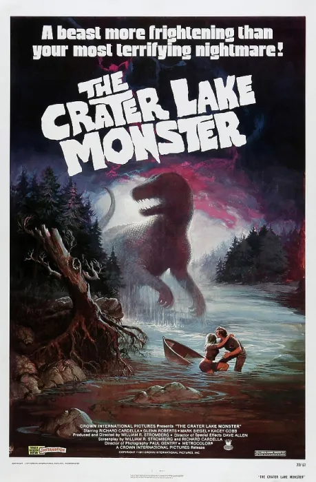 Framed Print : THE CRATER LAKE MONSTER, US poster, 1977