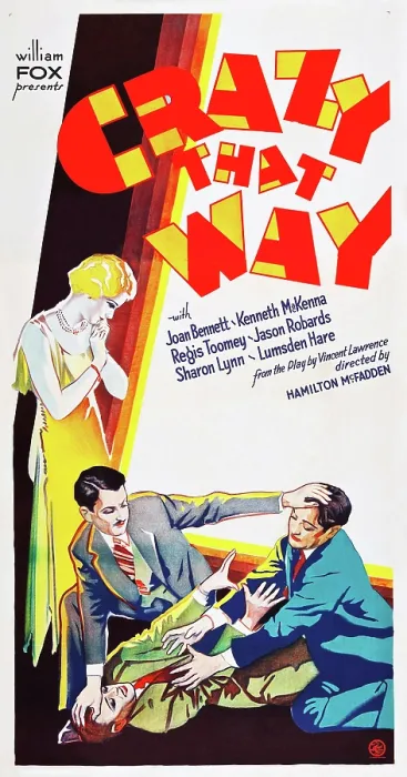 Framed Print : CRAZY THAT WAY, l-r: Joan Bennett, Kenneth Mackenna, Regis Toomey on US poster art, 1930, TM and Copyright 20th Century Fox Film Corp