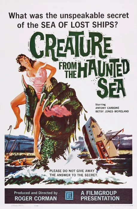 Framed Print : CREATURE FROM THE HAUNTED SEA, US poster art, 1961