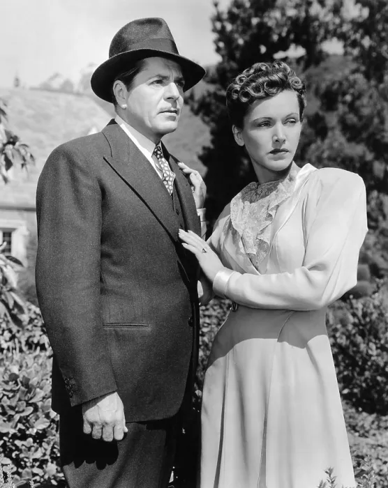 Framed Print : THE CRIME DOCTOR'S STRANGEST CASE, from left: Warner Baxter, Rose Hobart, 1943