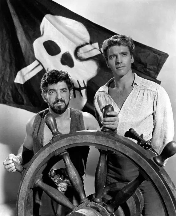 Framed Print : THE CRIMSON PIRATE, Nick Cravat, Burt Lancaster, 1952 Framed Print : THE CRIMSON PIRATE, Nick Cravat, Burt Lancaster, 1952