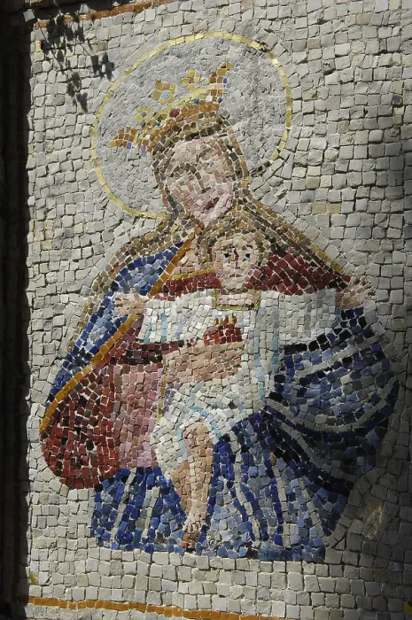 Framed Print : CROATIA. ISTRIA. Brijuni Islands National Park. Mosaic of a Madonna. Byzantine art. Painting. AISA / Everett Collection**US SALES ONLY**