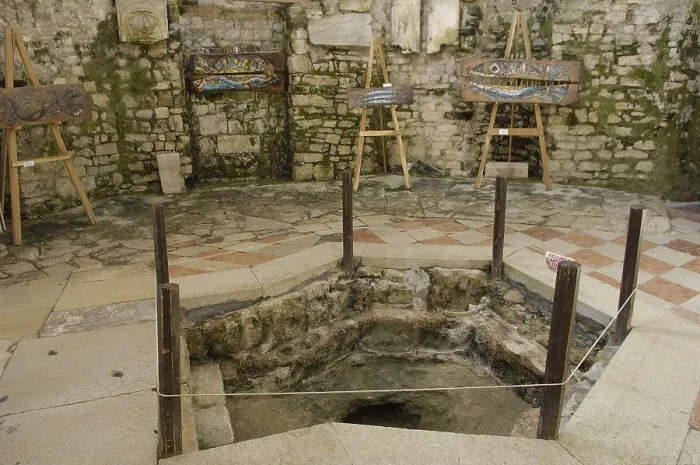 Framed Print : CROATIA. Porec. Euphrasian Basilica (6th c.). Baptistery. AISA / Everett Collection**US SALES ONLY** Framed Print : CROATIA. Porec. Euphrasian Basilica (6th c.). Baptistery. AISA / Everett Collection**US SALES ONLY**