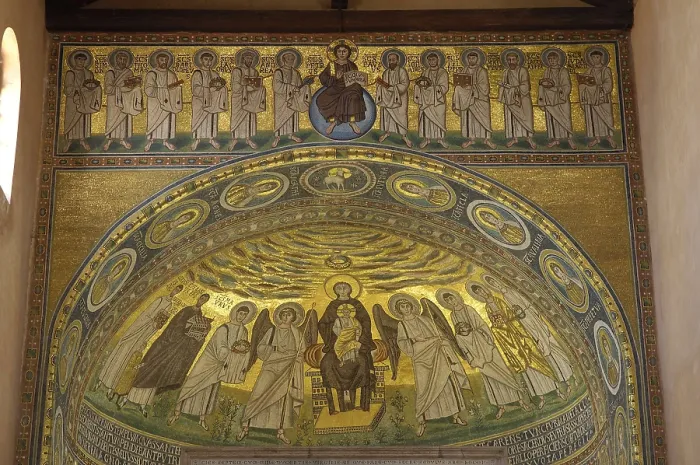 Framed Print : CROATIA. Porec. Euphrasian Basilica (6th c.). Mosaics. Early Byzantine art. AISA / Everett Collection**US SALES ONLY**