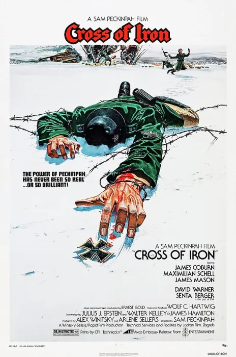 Framed Print : CROSS OF IRON, US poster, 1977