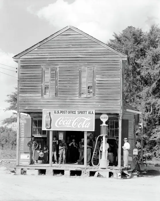 Framed Print : Crossroads General Store and Post Office, Sprott Alabama. Published in the book, Let Us Now Praise Famous Men'. photograph by Walker Evans, 1936 Framed Print : Crossroads General Store and Post Office, Sprott Alabama. Published in the book, Let Us Now Praise Famous Men'. photograph by Walker Evans, 1936