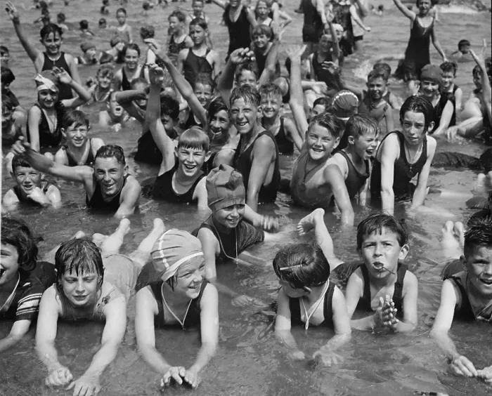 Framed Print : Crowd of children, boys and girls, having fun at Washington, D.C. beach in 1923 Framed Print : Crowd of children, boys and girls, having fun at Washington, D.C. beach in 1923