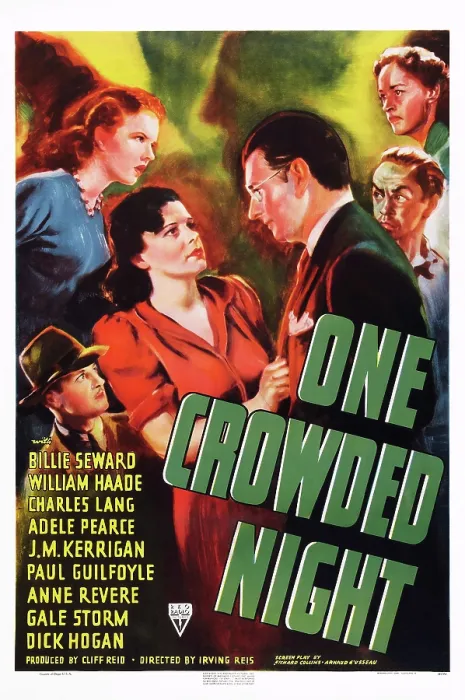 Framed Print : ONE CROWDED NIGHT, US poster art, top left: Gale Storm; bottom left: Gaylord Pendleton; second left: Billie Seward; second right: Paul Guilfoyle, top right: Anne Revere, 1940 Framed Print : ONE CROWDED NIGHT, US poster art, top left: Gale Storm; bottom left: Gaylord Pendleton; second left: Billie Seward; second right: Paul Guilfoyle, top right: Anne Revere, 1940