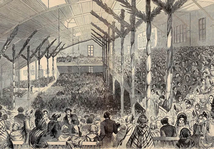 Framed Print : Crowds at the Republican National Convention, in Chicago, May 16-18, 1860