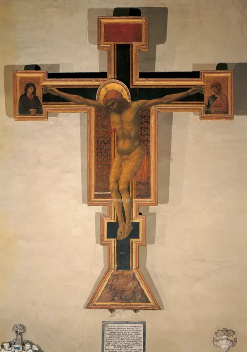 Framed Print : Crucifix, by Giotto, 1297 - 1300, 13th Century, panel, - Italy, Tuscany, Florence, Santa Maria Novella Basilica. All Framed Print : Crucifix, by Giotto, 1297 - 1300, 13th Century, panel, - Italy, Tuscany, Florence, Santa Maria Novella Basilica. All