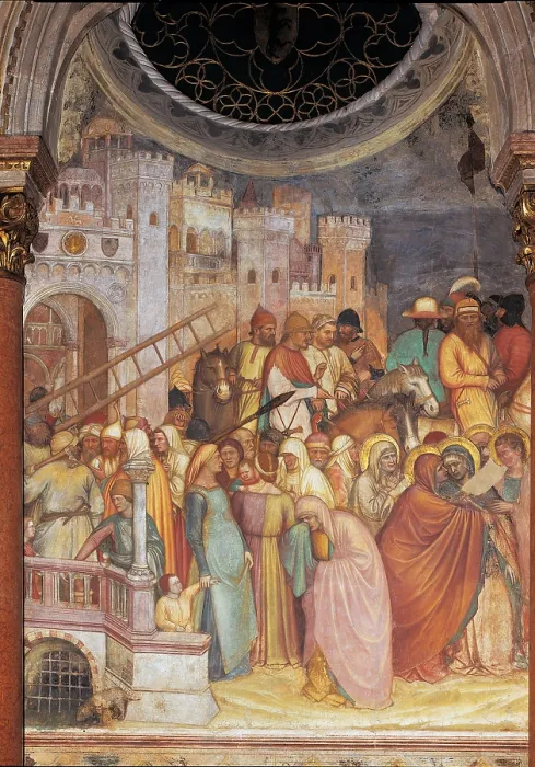 Framed Print : The Crucifixion, by Altichiero da Zevio, 1376 - 1379 about, 14th Century, fresco, - Italy, Veneto, Padua, Basilica del Santo, San Giacomo Chapel