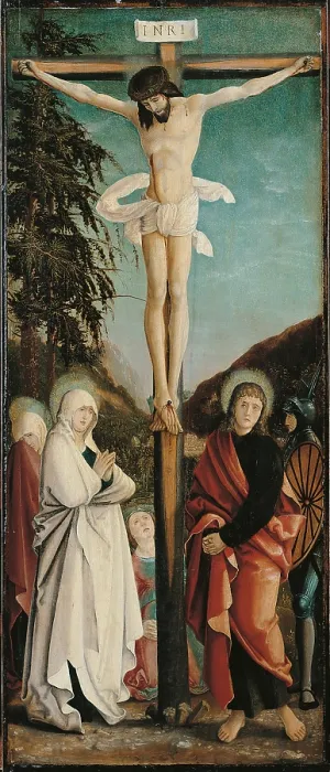 Framed Print : The Crucifixion, by Hans Maler, 1520 - 1521, 16th Century, - Spain, Comunidad de Madrid, Thyssen-Bornemisza Collection Framed Print : The Crucifixion, by Hans Maler, 1520 - 1521, 16th Century, - Spain, Comunidad de Madrid, Thyssen-Bornemisza Collection