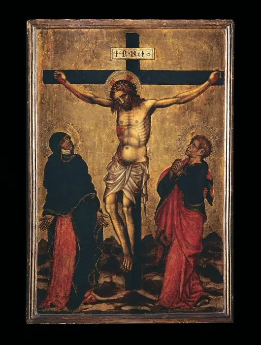 Framed Print : The Crucifixion, by Lorenzo di Giacomo, about, 15th Century, - Italy, Veneto, Venice, Querini Stampalia Foundation