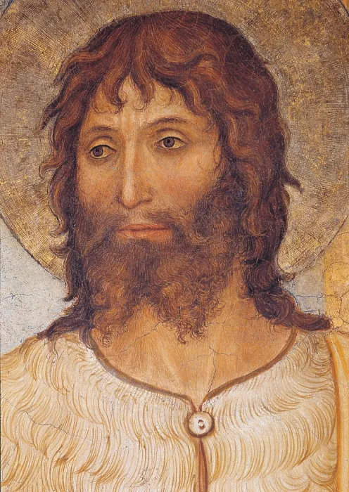 Framed Print : The Crucifixion and Saints, by Guido di Pietro (Piero) known as Beato Angelico, 1438 - 1446 about, 15th Century, fresco, cm 550 x 950 - Italy, Tuscany, Florence