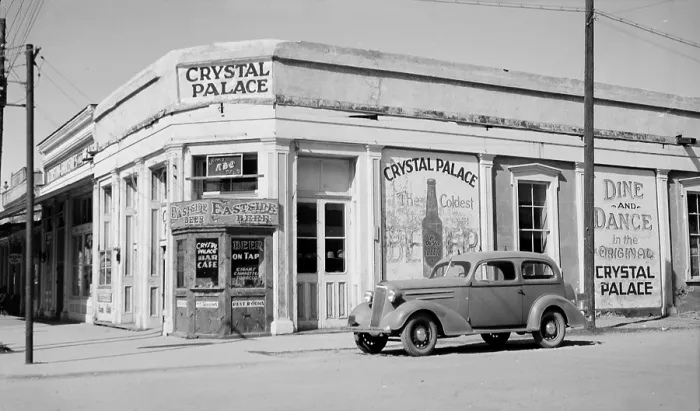 Framed Print : Crystal Palace Saloon, constructed in 1878, Allen & Fifth Streets, Tombstone, Cochise County, Arizona, circa 1930s