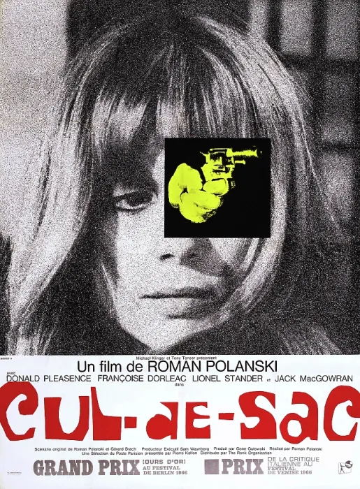 Framed Print : CUL-DE-SAC, Francoise Dorleac on French poster art, 1966