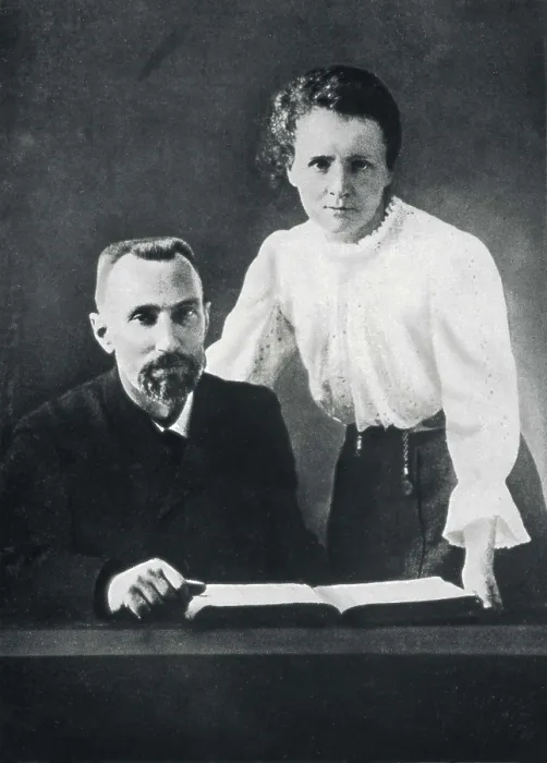 Framed Print : CURIE, Marie (1867-1934); CURIE, Pierre (1859-1906). Portrait of Mr. and Mrs. Curie. AISA / Everett Collection**US SALES ONLY**