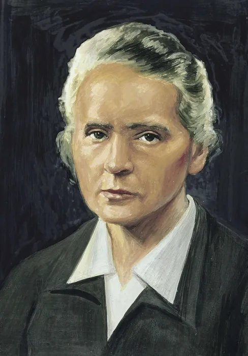 Framed Print : CURIE, Marie (1867-1934). Portrait of Marie Curie. Oil on canvas. AISA / Everett Collection**US SALES ONLY**