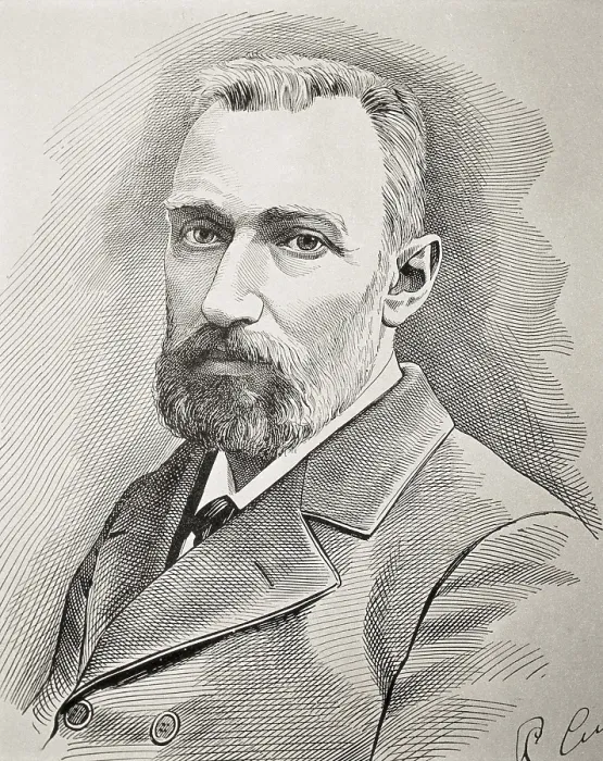 Framed Print : CURIEPierre (1859-1906). French physicist. Portrait of 1898. Engraving. AISA / Everett Collection (20233)**US SALES ONLY**
