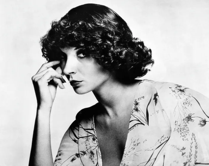 Framed Print : The Curly Locks No. 1 hairstyle by Pierre and Michel is a frame do with a perm that curls only the ends, 1974. Courtesy: CSU Archives / Everett Collection