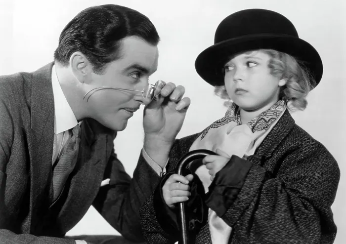 Framed Print : CURLY TOP, John Boles, Shirley Temple, 1935, dressing up in father's clothes. TM and Copyright (c) 20th Century Fox Film Corp. All rights reserved