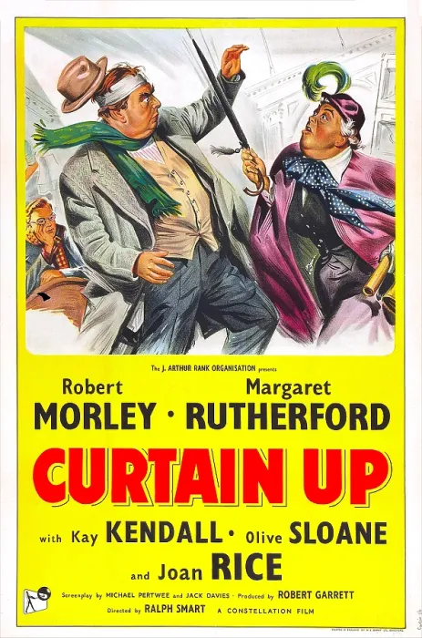 Framed Print : CURTAIN UP, US poster, Robert Morley, Margaret Rutherford, 1953