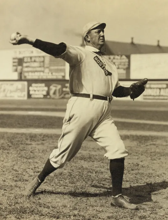 Framed Print : Cy Young was best Major League Baseball pitcher in history, 1908. He played on the American League team, Boston Red Soxs from 1901-1911 (BSLOC_2018_3_111) Framed Print : Cy Young was best Major League Baseball pitcher in history, 1908. He played on the American League team, Boston Red Soxs from 1901-1911 (BSLOC_2018_3_111)