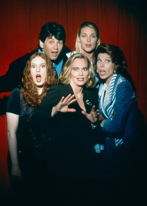 Framed Print : CYBILL, clockwise from far right: Christine Baranski, Cybill Shepherd, Alicia Witt, Alan Rosenberg, Dedee Pfeiffer, 1995-98 Framed Print : CYBILL, clockwise from far right: Christine Baranski, Cybill Shepherd, Alicia Witt, Alan Rosenberg, Dedee Pfeiffer, 1995-98
