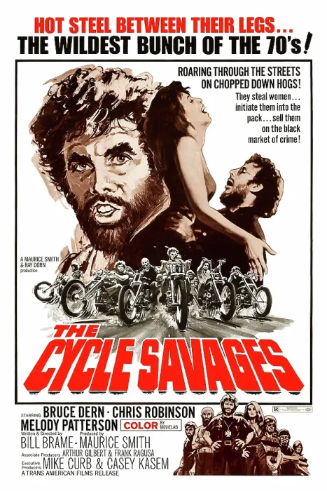 Framed Print : THE CYCLE SAVAGES, Bruce Dern, 1969