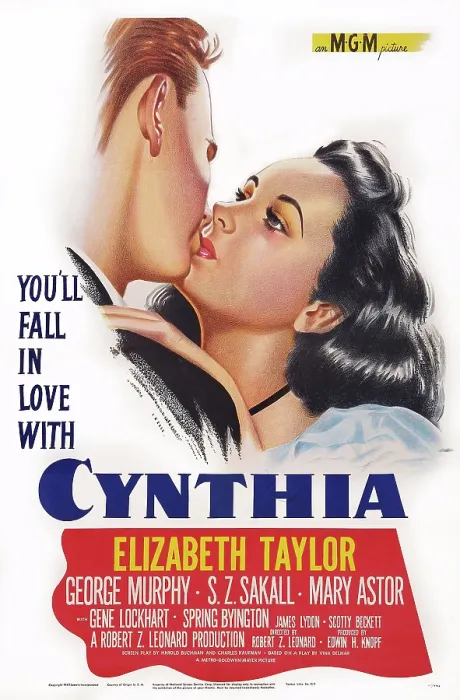Framed Print : CYNTHIA, US poster art, Elizabeth Taylor, 1947