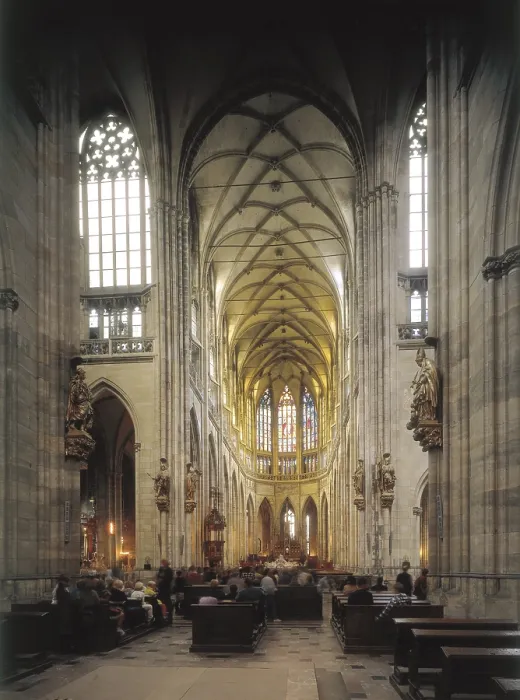 Framed Print : CZECH Rep.. PRAGUE. Prague. Cathedral of Saint Vitus (1344-1392). Interior. - Iberfoto / Everett Collection (579412)**US SALES ONLY**