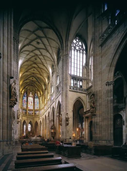 Framed Print : CZECH Rep.. PRAGUE. Prague. Saint Vitus Cathedral (1344-1392). Inside. - Iberfoto / Everett Collection (298525)**US SALES ONLY**