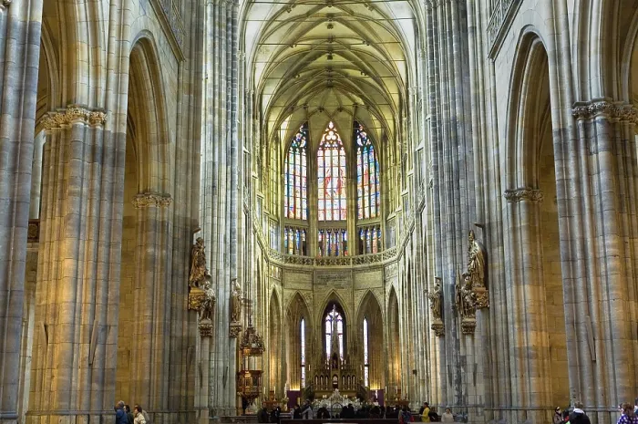 Framed Print : CZECH Rep.. Prague. Saint Vitus Cathedral. Main nave and groin vault. Gothic art. - Lucas Vallecillos / Iberfoto / Everett Collection (142752)**US SALES ONLY** Framed Print : CZECH Rep.. Prague. Saint Vitus Cathedral. Main nave and groin vault. Gothic art. - Lucas Vallecillos / Iberfoto / Everett Collection (142752)**US SALES ONLY**