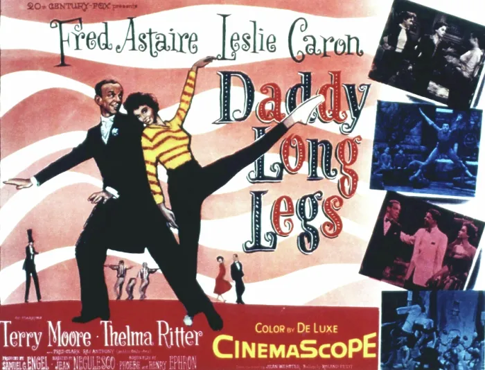 Framed Print : DADDY LONG LEGS, Fred Astaire, Leslie Caron, 1955, TM and copyright 20th Century Fox Film Corp.  /  All rights reserved. Courtesy: Everett Collection