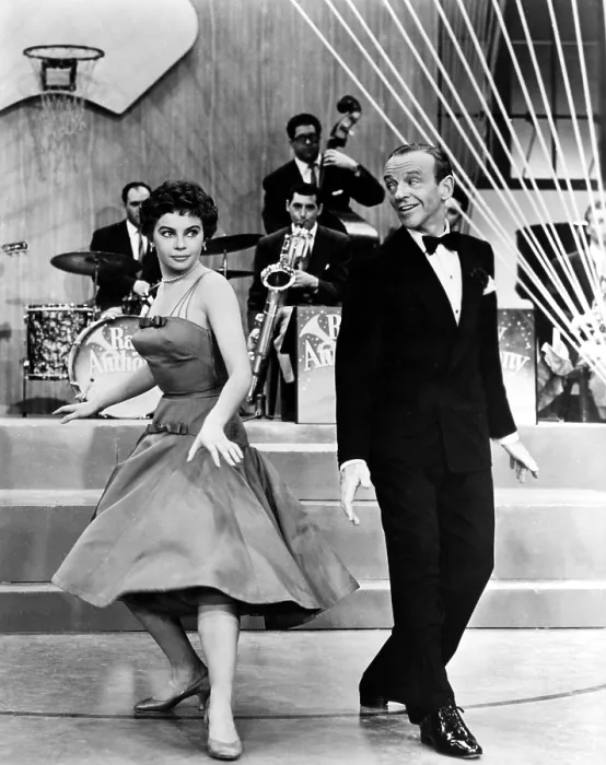 Framed Print : DADDY LONG LEGS, Leslie Caron, Fred Astaire, 1955. TM and Copyright 20th Century Fox Film Corp. All rights reserved. Courtesy: Everett Collection