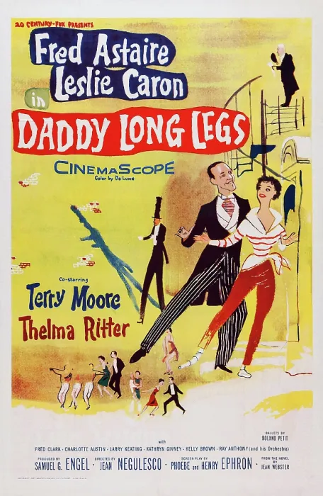 Framed Print : DADDY LONG LEGS, US poster art, from left: Fred Astaire, Leslie Caron, 1955, TM and Copyright 20th Century Fox Film Corp. All rights reserved. / courtesy Everett Collection Framed Print : DADDY LONG LEGS, US poster art, from left: Fred Astaire, Leslie Caron, 1955, TM and Copyright 20th Century Fox Film Corp. All rights reserved. / courtesy Everett Collection