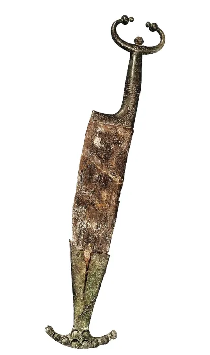 Framed Print : Dagger of the Hallstatt Culture. Iron Age. Decorative Arts. SWITZERLAND. Bern. Bernese Historical Museum. Proc: SWITZERLAND. AISA / Everett Collection**US SALES ONLY**