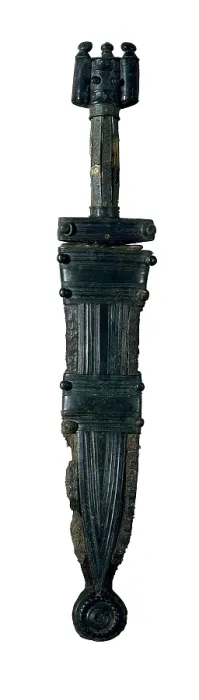 Framed Print : Dagger of the Second Iron Age (6th-3rd. BC). Weapon found at the tomb n. 11. Iron Age. Decorative Arts. SPAIN. Burgos. Burgos Museum. Proc: SPAIN. CASTILE AND LEON Framed Print : Dagger of the Second Iron Age (6th-3rd. BC). Weapon found at the tomb n. 11. Iron Age. Decorative Arts. SPAIN. Burgos. Burgos Museum. Proc: SPAIN. CASTILE AND LEON