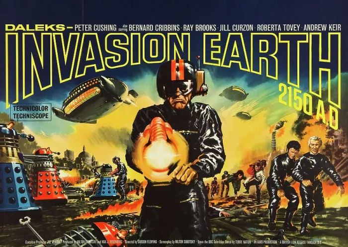 Framed Print : DALEKS INVASION EARTH: 2150 A.D. British poster art, 1966