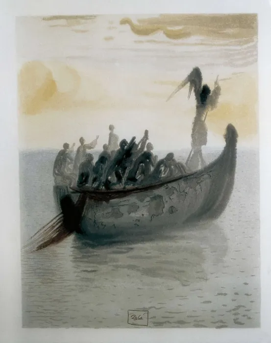 Framed Print : DALI, Salvador (1904-1989). The Divine Comedy. 1960. Illustration from an edition of Dante's 'Divine Comedy'