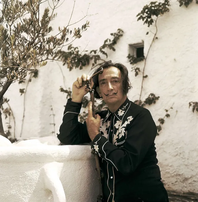 Framed Print : DALI, Salvador (1904-1989). Salvador Dali in his house at Port Lligar in 1960. AISA / Everett Collection**US SALES ONLY**