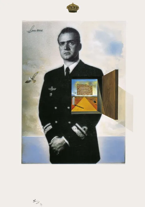 Framed Print : DALI, Salvador (1904-1989). The Wonderful Prince. 1979. Photomontage and oil. Surrealism. SPAIN. Madrid. Zarzuela Palace. AISA / Everett Collection - Image has fine art copyright