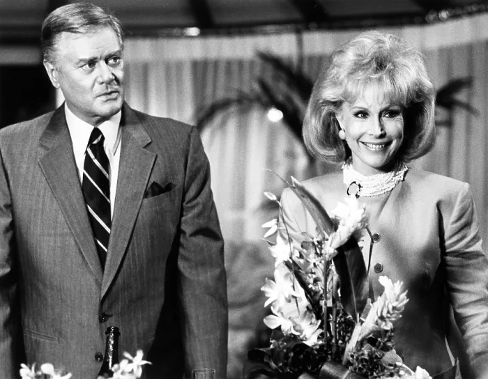 Framed Print : DALLAS, from left: Larry Hagman, Barbara Eden, 1990s, (1978-1991) Framed Print : DALLAS, from left: Larry Hagman, Barbara Eden, 1990s, (1978-1991)