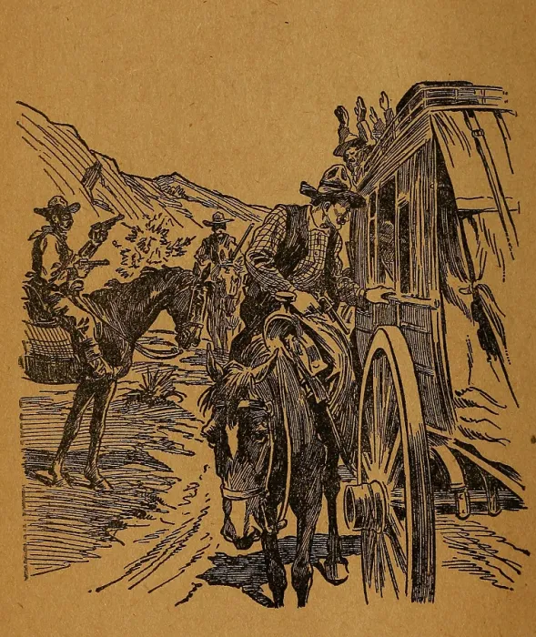 Framed Print : Dalton Gang robbing a stage coach. Illustration. Ca. 1890-92 Framed Print : Dalton Gang robbing a stage coach. Illustration. Ca. 1890-92