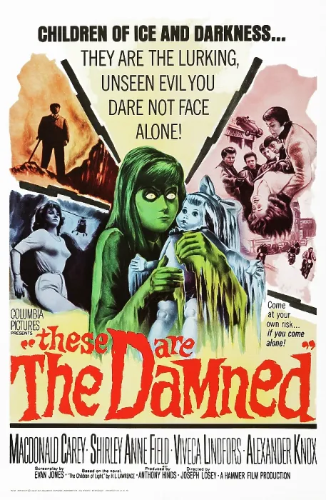 Framed Print : THESE ARE THE DAMNED, (aka THE DAMNED), US poster art, 1963