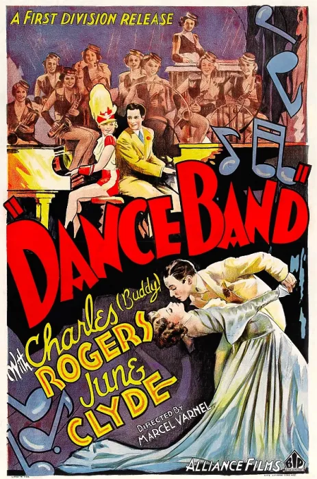 Framed Print : DANCE BAND, top and bottom from left: June Clyde, Charles Buddy Rogers, 1935 Framed Print : DANCE BAND, top and bottom from left: June Clyde, Charles Buddy Rogers, 1935
