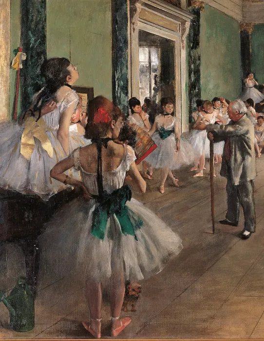 Framed Print : The Dance Class, by Edgar Degas, 1873, 19th Century, oil on canvas, cm 85 x 75 - France, Ile de France, Paris, Muse dOrsay. Detail Framed Print : The Dance Class, by Edgar Degas, 1873, 19th Century, oil on canvas, cm 85 x 75 - France, Ile de France, Paris, Muse dOrsay. Detail