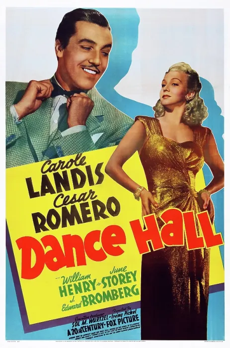 Framed Print : DANCE HALL, US poster art, Cesar Romero, Carole Landis, 1941. 20th Century Fox Film Corporation, TM & Copyright / courtesy Everett Collection